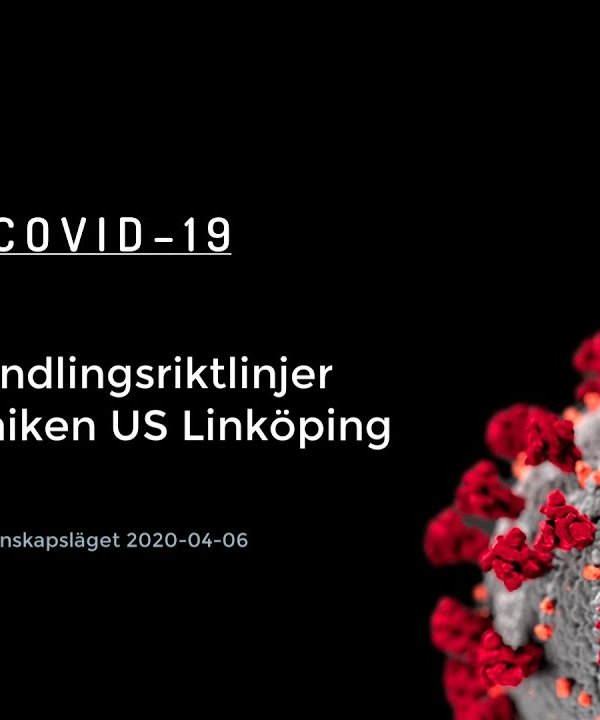 Behandlingsriktlinjer COVID-19 på akuten